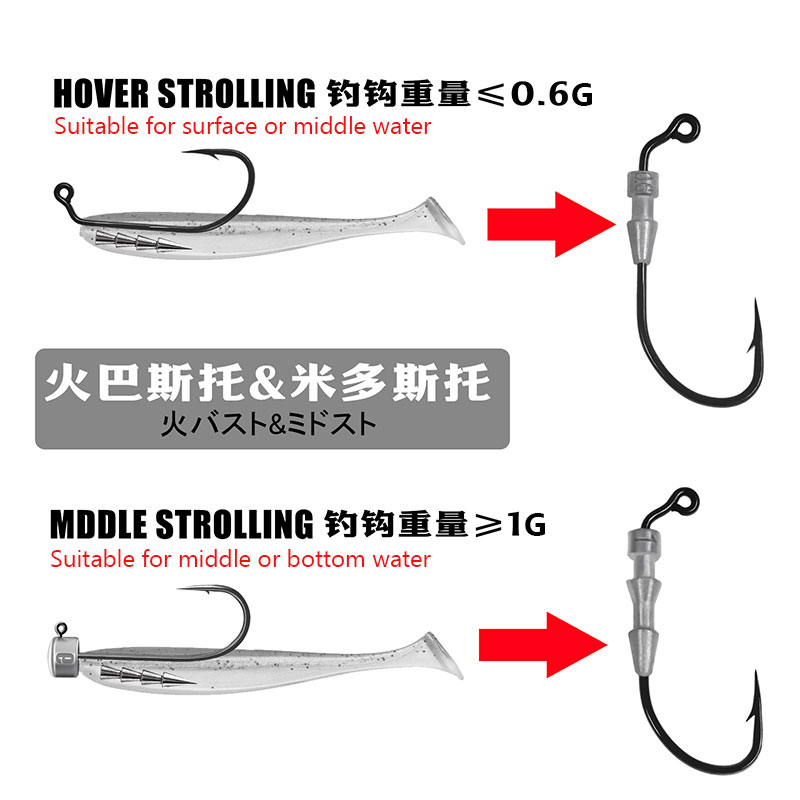 WODJYJ 10pieces 0.6g 1g fishin - Fishing Hook Assortment ulasan dan harga