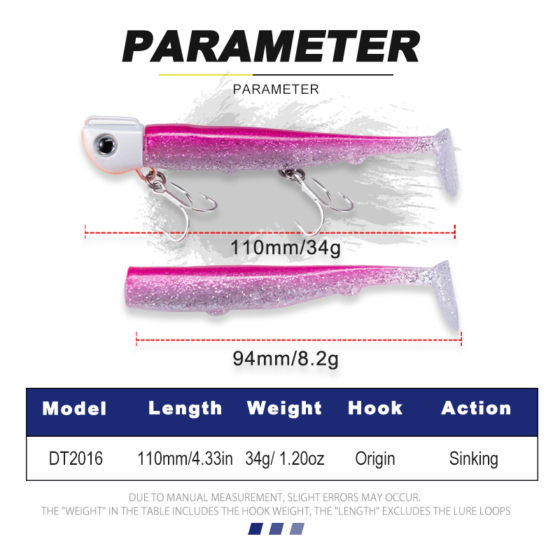D1 110mm 34g Sinking Metal Jig - Fishing Hook Treble ulasan dan harga