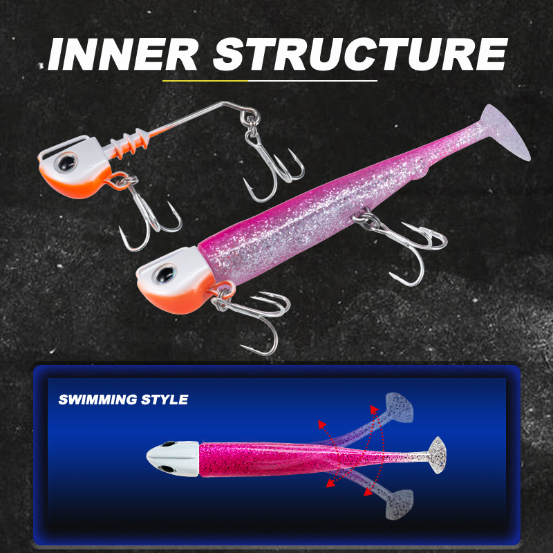 D1 110mm 34g Sinking Metal Jig - Fishing Hook Treble ulasan dan harga
