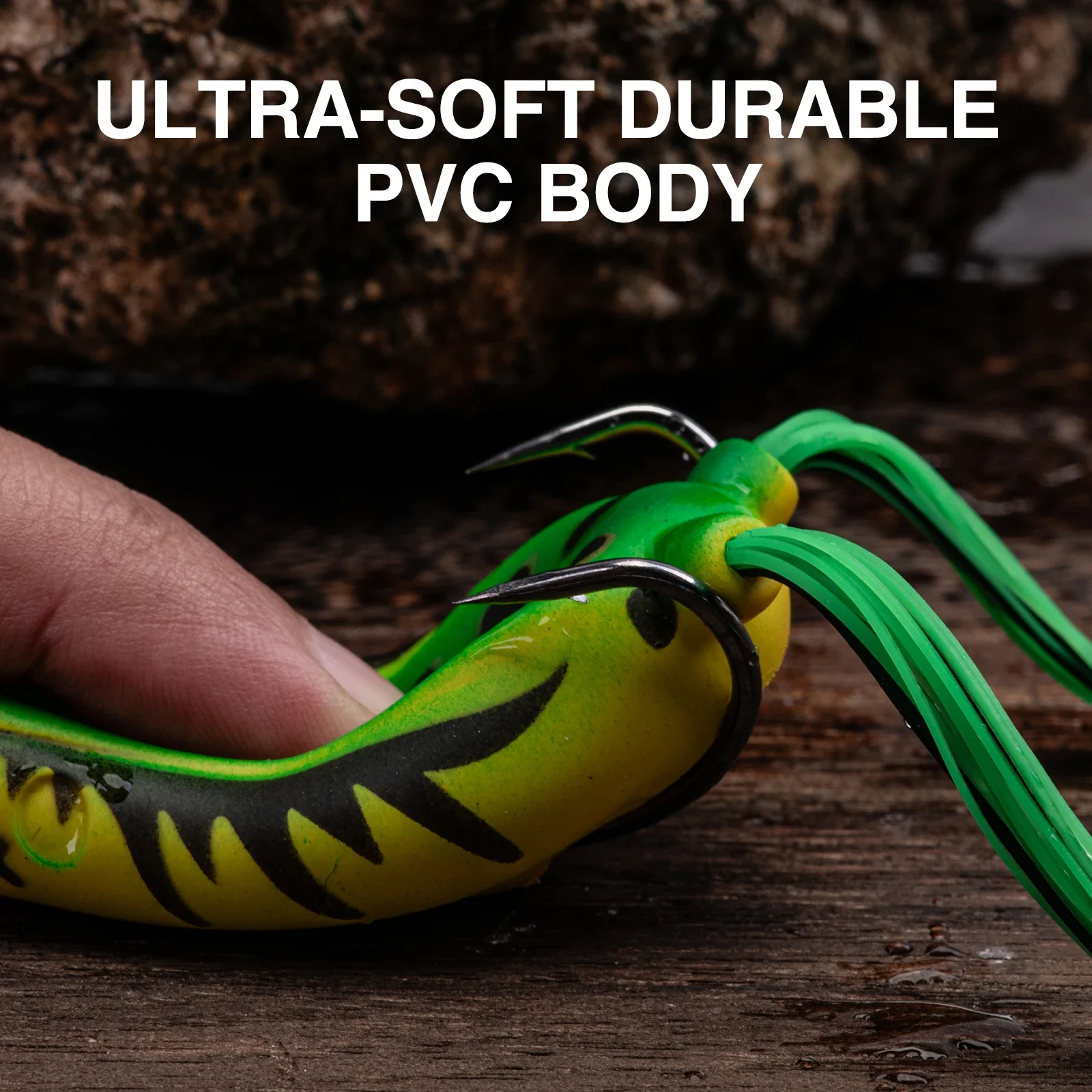 Goture Soft PVC Popper Frog Fi - Fishing Hook Weedless ulasan dan harga