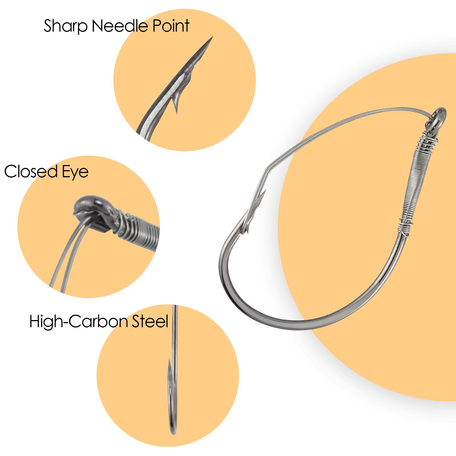 FishTrip Weedless Wacky Rig Ho - Fishing Hook Weedless ulasan dan harga