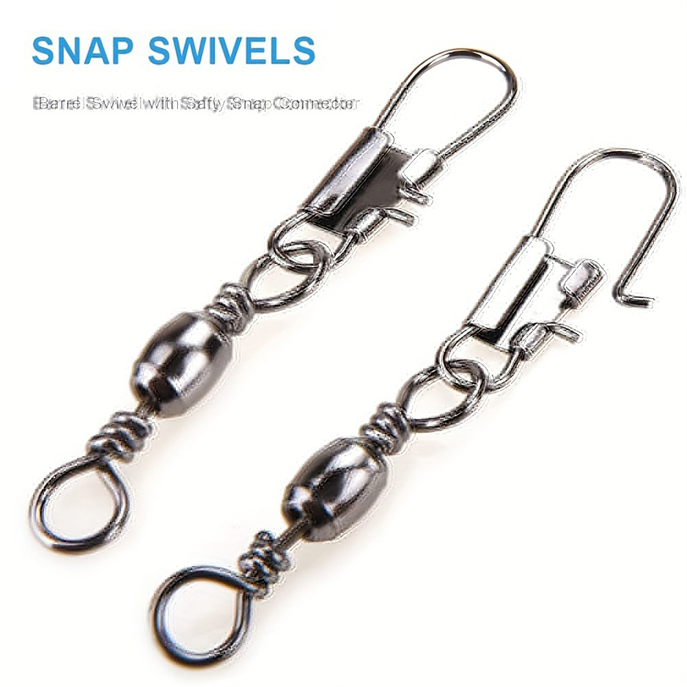 100Pcs/Lot 4#6#8#10#12# Swivel - Fishing Hook Stainless Steel ulasan dan harga
