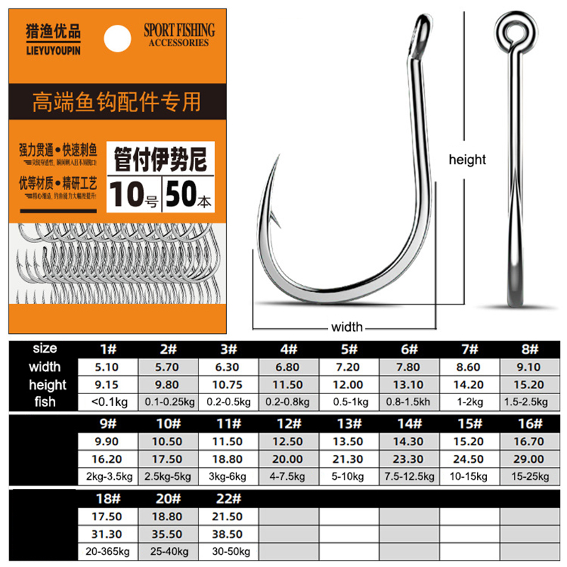 50Pcs Fishing Hooks Barbed Car - Fishing Hook Circle ulasan dan harga