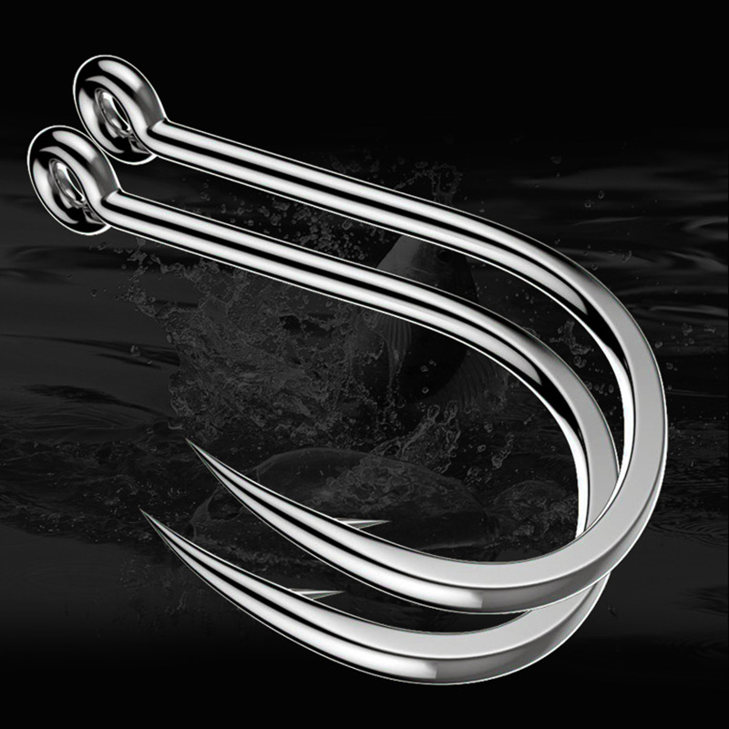 50Pcs Fishing Hooks Barbed Car - Fishing Hook Circle ulasan dan harga