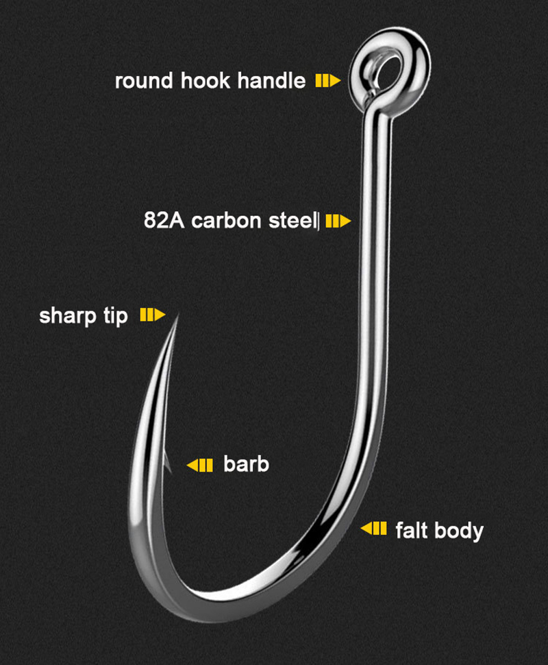 50Pcs Fishing Hooks Barbed Car - Fishing Hook Circle ulasan dan harga