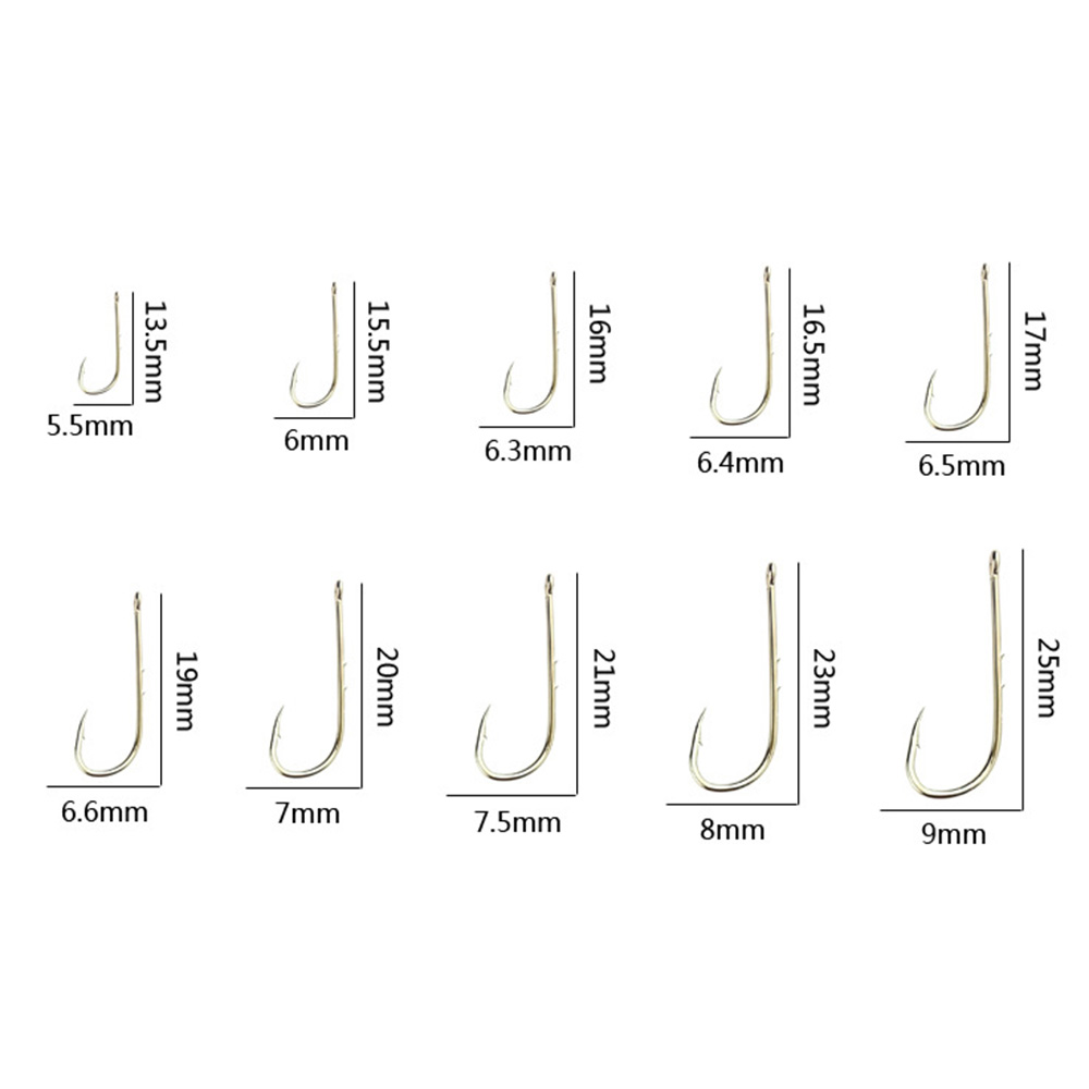 50/100pcs Silver Long Handled  - Fishing Hook Assortment ulasan dan harga