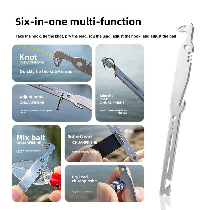 QAJTAO 4 Pieces 6-in-1 Stainle - Fishing Hook Remover ulasan dan harga